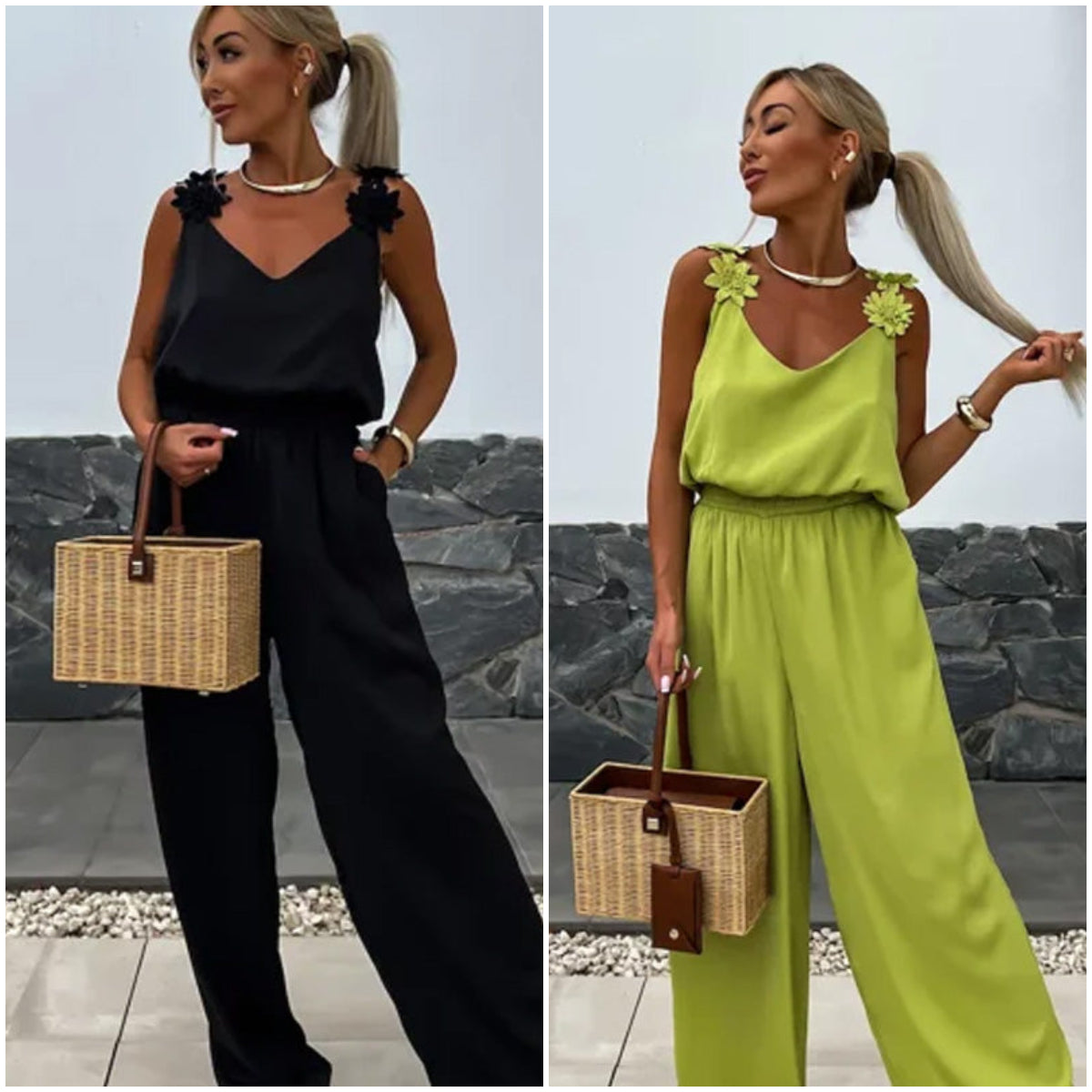 Anna™ | Stylowy kombinezon bez rękawów
