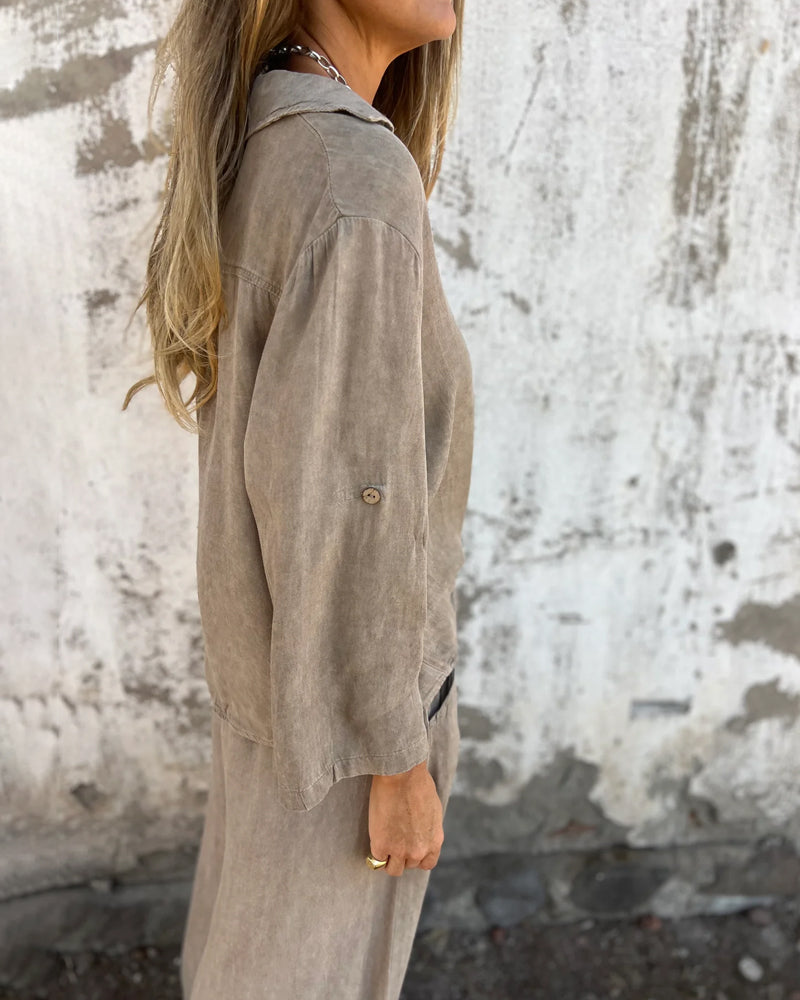 Noelia™ | Prosta i Elegancka Bluzka oraz Szerokie Spodnie