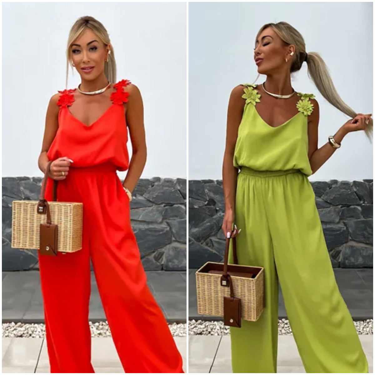 Anna™ | Stylowy kombinezon bez rękawów