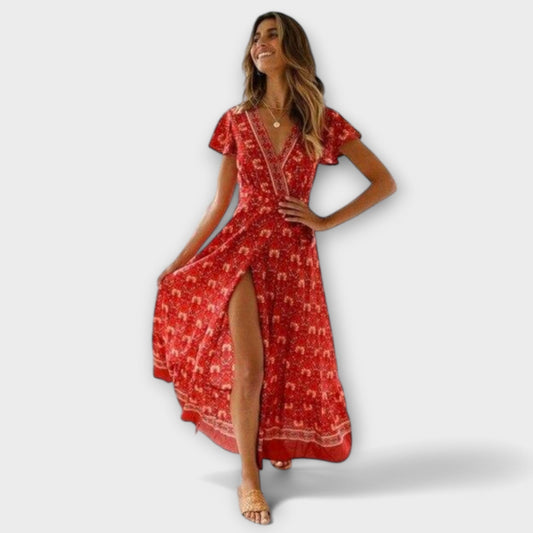 Briony - Boho Midi Płaszcz