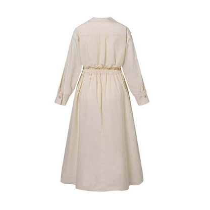 Esther™ | Elegancka Sukienka Koszulowa z Bawełny z Kołnierzykiem